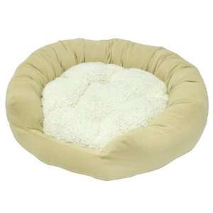   Happy Hounds Murphy Donut Large 42 Inch Dog Bed, Cream