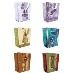  Trapezoid Christmas Gift Bag Assortment Case Pack 72 