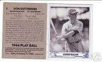 1944 Play Ball AUGIE GALAN, Dodgers (@1983 TCMA)  