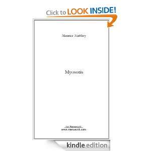 Myosotis (French Edition) Maurice Matthey  Kindle Store