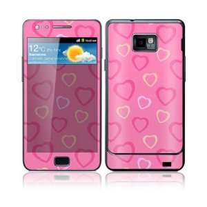  Pink Hearts Decorative Skin Decal Sticker for Samsung 