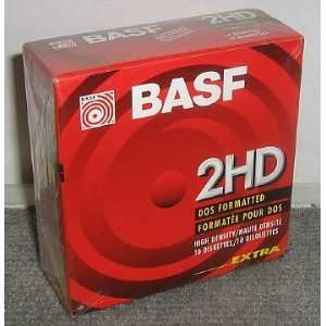  Diskettes New Basf 2hd DOS Double Sided 3.5 Everything 