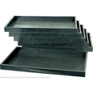 Black Plastic Jewelry Case Stacking Display Trays  