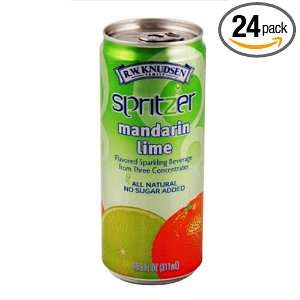 Knudsen Spritzer, Mandarin Lime, 10.5 Ounce Cans (Pack of 24)