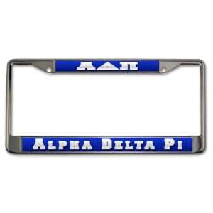  Alpha Delta Pi License Plate Frame 