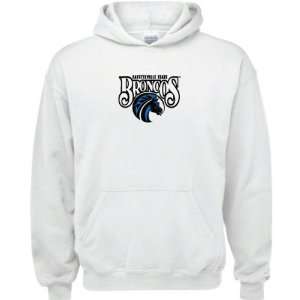  Fayetteville State Broncos White Youth Logo Hooded 