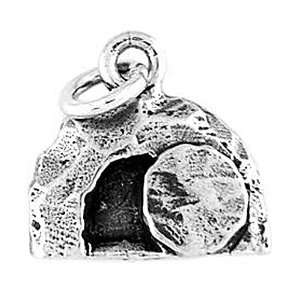    Sterling Silver One Sided Empty Tomb of Jesus Charm Jewelry