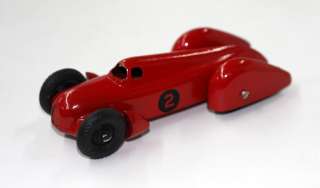 DINKY TOYS 23D AUTO UNION RECORD CAR POST WAR RED #2 VN MINT  