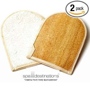 Natural Loofah Bath Mitt (2 pack) by Spa Destinations Creating The In 