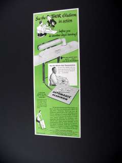 Thor Automagic Gladiron iron ironing 1947 print Ad  