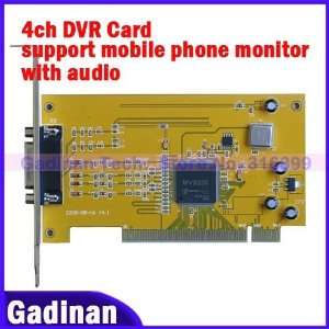  by dhl dvr capture card 4ch support mobile phone monitor 