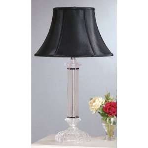  Battersby Table Lamp with Charlotte Black Shade in Satin 