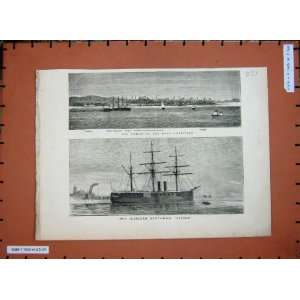   1878 Gallipoli Ships Agincourt Navy H.M.S Superb War
