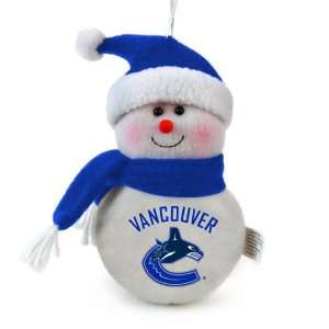  Vancouver Canucks Plush Snowman Ornament (Set of 3 