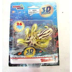  New Simba 3D Sea Life Octopus 26 Pc Puzzle Ages 6+ Toys & Games