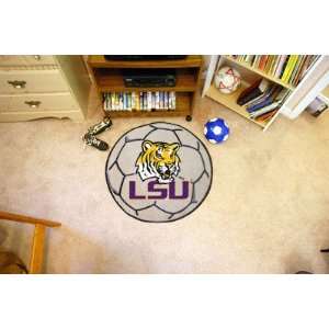 LSU Tigers Small Soccer Ball Rug 