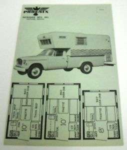 Phoenix c. 1960s Camper RV Sales Brochure  