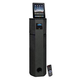   Home Theater Tower with Docking Station for iPod/iPhone/iPad (Black