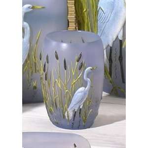  EGRET heron bird TUMBLER cup bathroom home decor Beauty