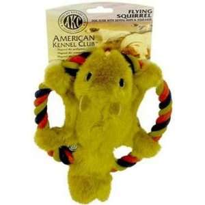 New JPI Flying Squirrel Dog Flier With Dental Rope And Squeaker Strong 