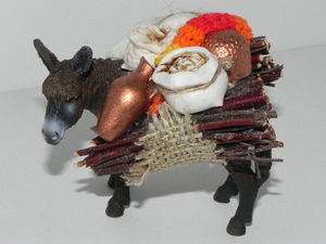 Nativity Scene Creche Manger Pesebre Donkey Figurine Presepio  