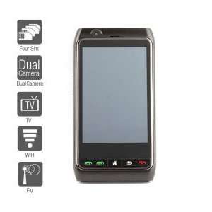  FN8   Four SIM 3.8 Inch Touch Screen Cell Phone Cell 