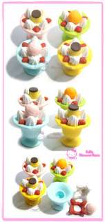 Iwako Food Erasers  Parfait Cafe Set (4 Pieces)  