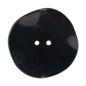  Paradise Exotic Shawl Pins Tortilla Button 1 7/8 Black 