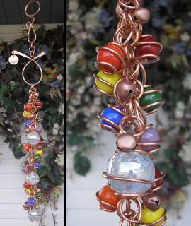 Inspire Triple Rainbow Glass Suncatcher Copper Garden/Window Art 