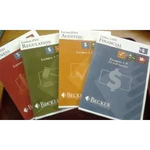 Becker CPA Review 2009 Lecture DVDs   set of 4