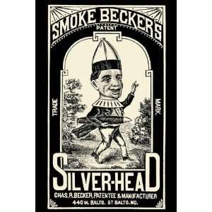   By Buyenlarge Smoke Beckers Silver Head 20x30 poster