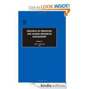   Human Resources Management, Volume 24 (Research in Personnel and Human