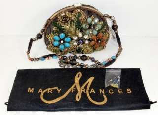   Frances Magic Wings Beaded Evening Shoulder Authentic Handbag  