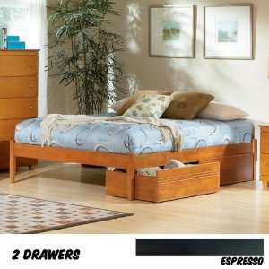   Panel Bed Drawers (Espresso) (14.125H x 63W x 86D)