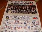 BS071 Vtg Toronto Maple Leafs Souvenir Calendar 1983 / 1984