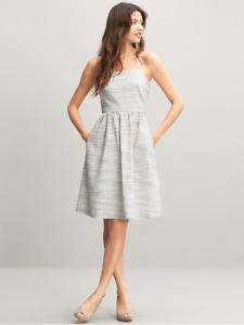 BANANA REPUBLIC Linen/Cotton Strapless Dress Sz 2  
