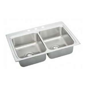    Elkay LR33225 top mount double bowl kitchen sink