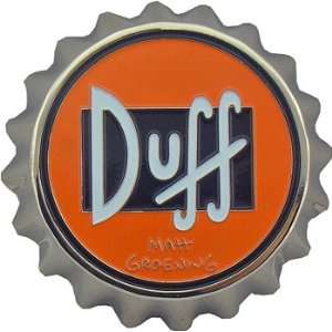   The Simpsons DUFF Belt Buckle Beer bottle cap 