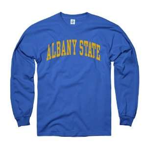 Albany State Golden Rams Royal Arch Long Sleeve T Shirt 