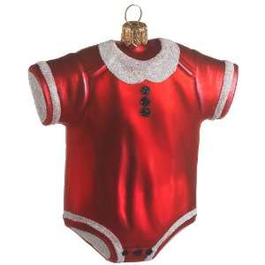  Ornaments To Remember Onesie (Red) Hand Blown Glass 