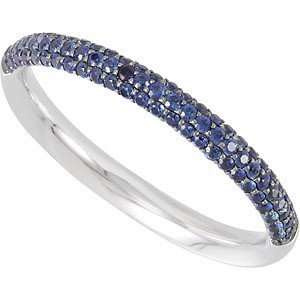   Sapphire Anniversary Ring with 79 Amazing Sapphires (6.5) Jewelry