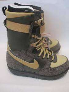 Nike Zoom Force 1 Snowboarding Boots Shoes Gold 7 7.5 W Duty Casual 