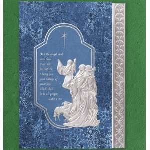  PERSONALIZED SILVER NATIVITY CHRISTMAS CARDS (Order by 