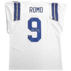  Tony Romo Autographed White Custom Jersey Sports 