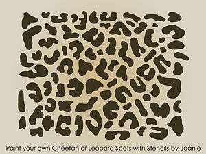   Leopard Spots Animal Safari Zoo Background Wall Art Border Sign  