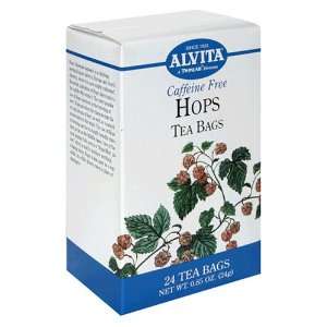  Alvita Tea Bags, Caffeine Free, Hops, 24 tea bags [0.85 oz 