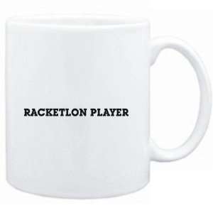 Mug White  Racketlon Player SIMPLE / BASIC  Sports 