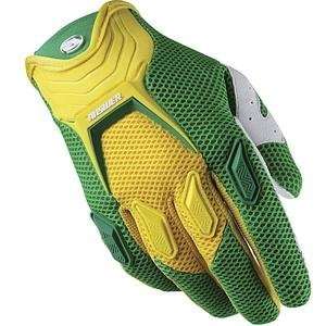   Answer Racing Alpha Air Gloves   2009   Small/Green/Yellow Automotive