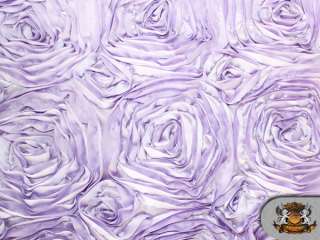 ROSETTE SATIN FABRIC LIGHT PURPLE / 54 WIDE / SOLD BY THE YARD  
