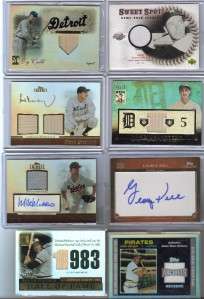 MLB Baseball Game Used Jersey Auto Patch BGS RC 1/1 Lot  